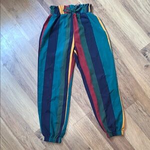 Multicolor Striped Kids Bottoms